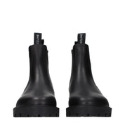 Celine Black Leather Ankle Boots