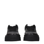 Jil Sander Black Leather Platform Sneakers