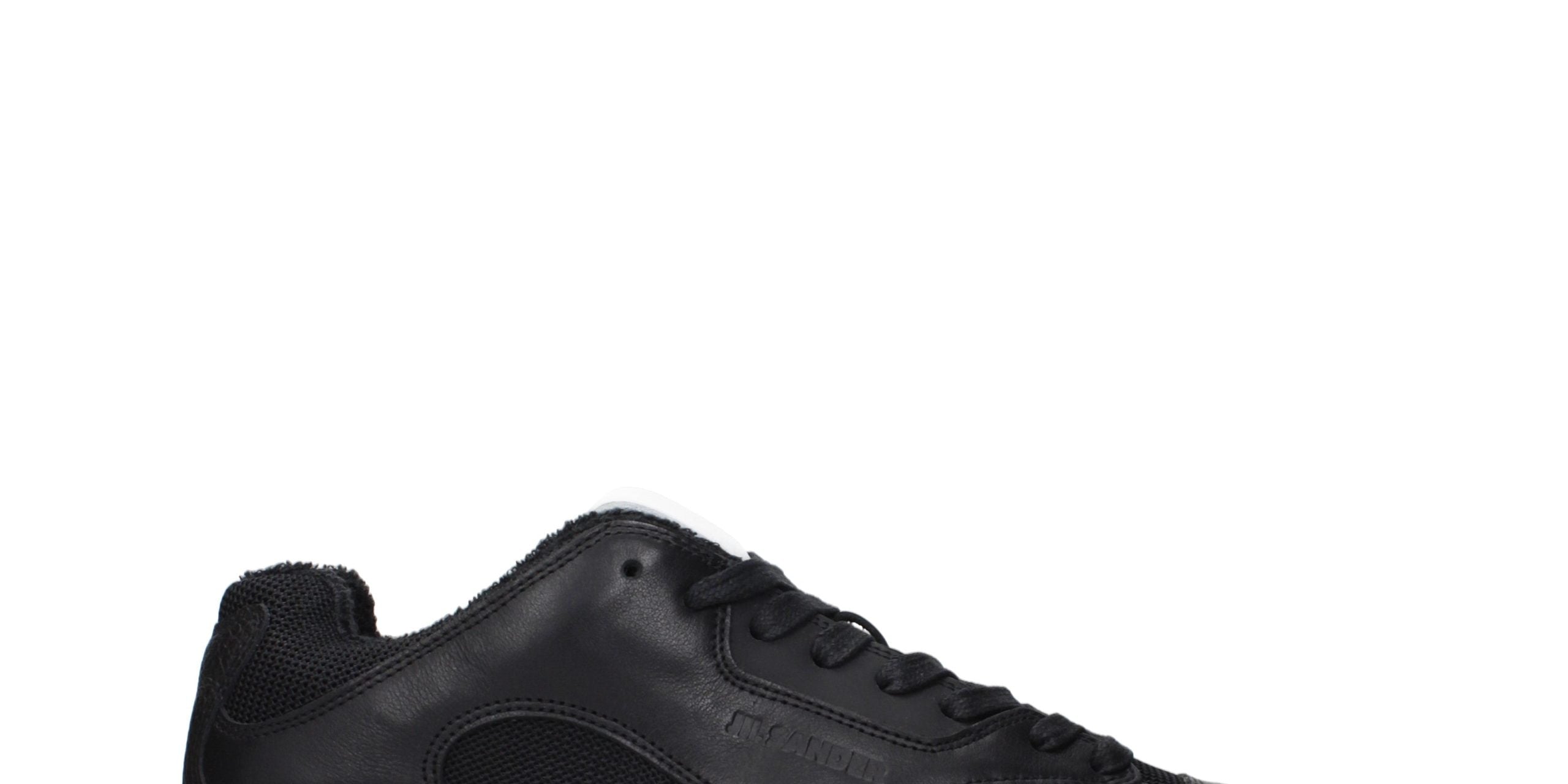 Jil Sander Black Leather Low Top Sneakers