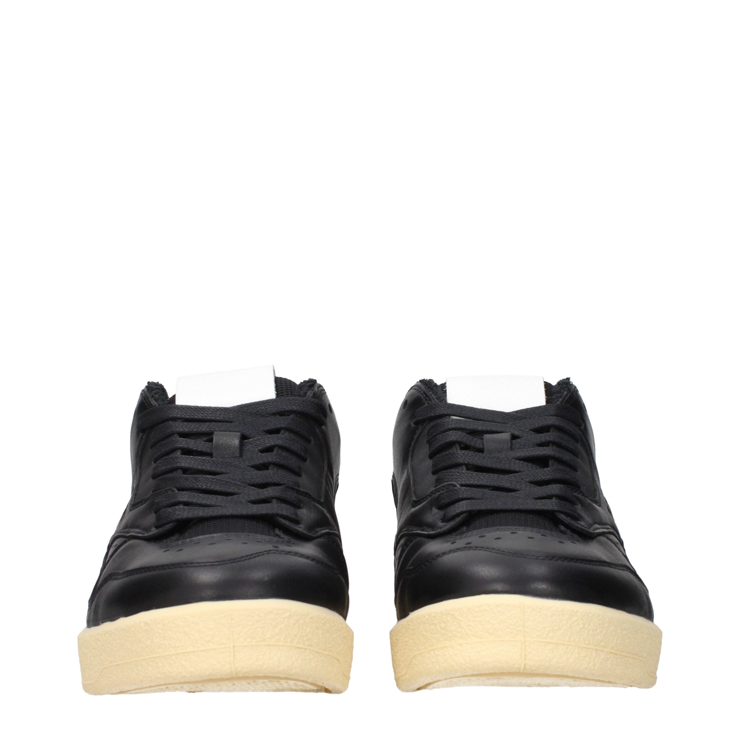 Jil Sander Black Leather Low Top Sneakers