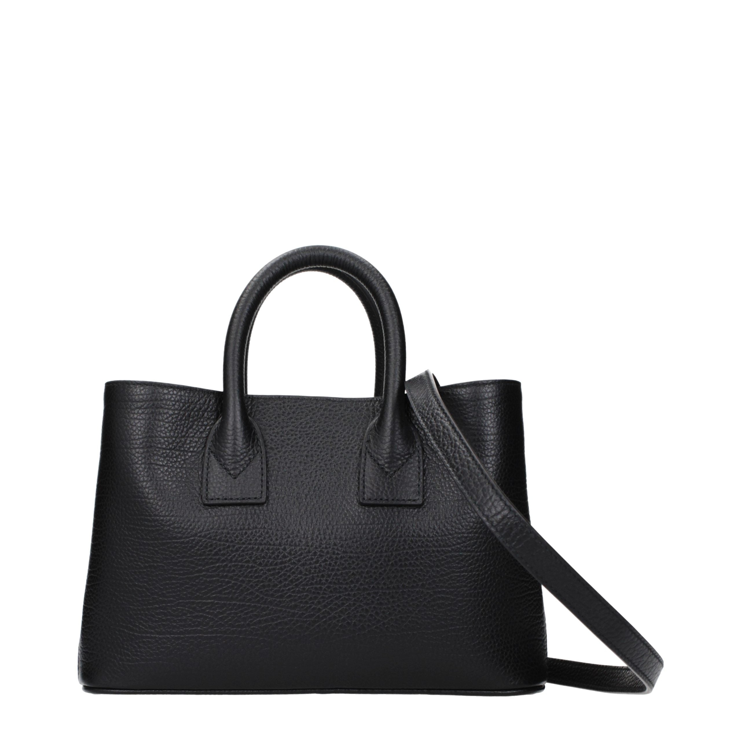 Burberry Black Leather Handbags
