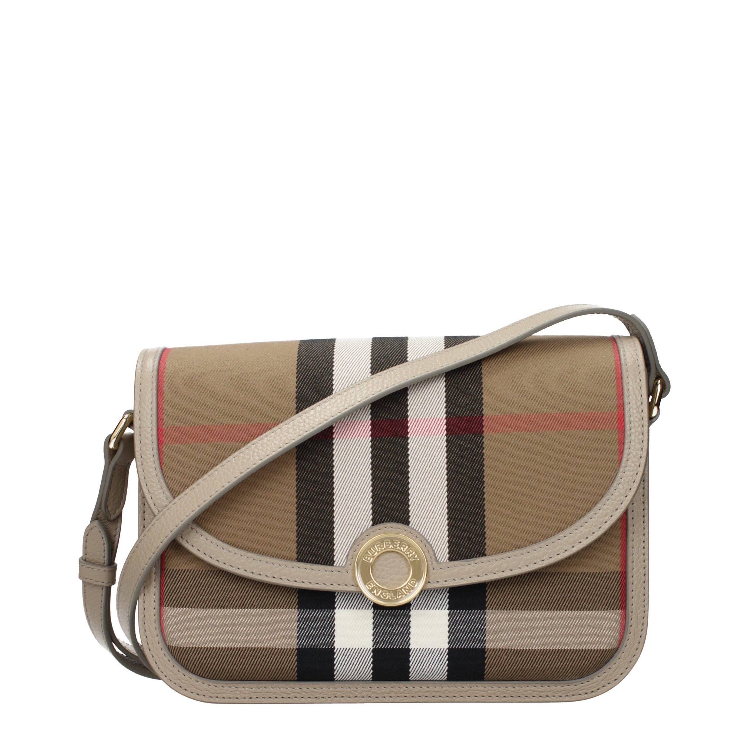 Burberry Brown Fabric Crossbody Bags