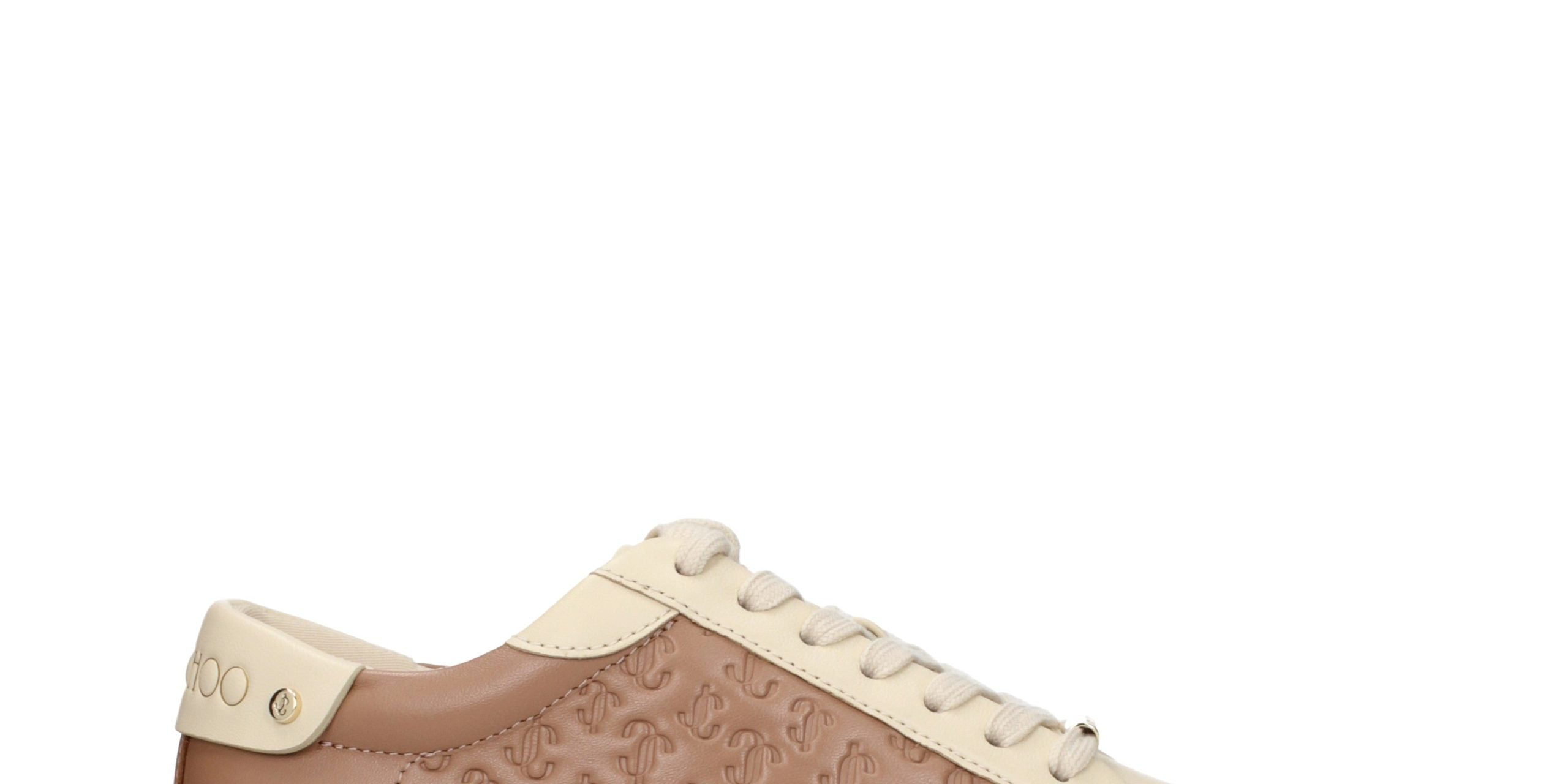 Jimmy Choo Beige Leather Sneakers