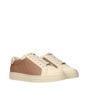 Jimmy Choo Beige Leather Sneakers