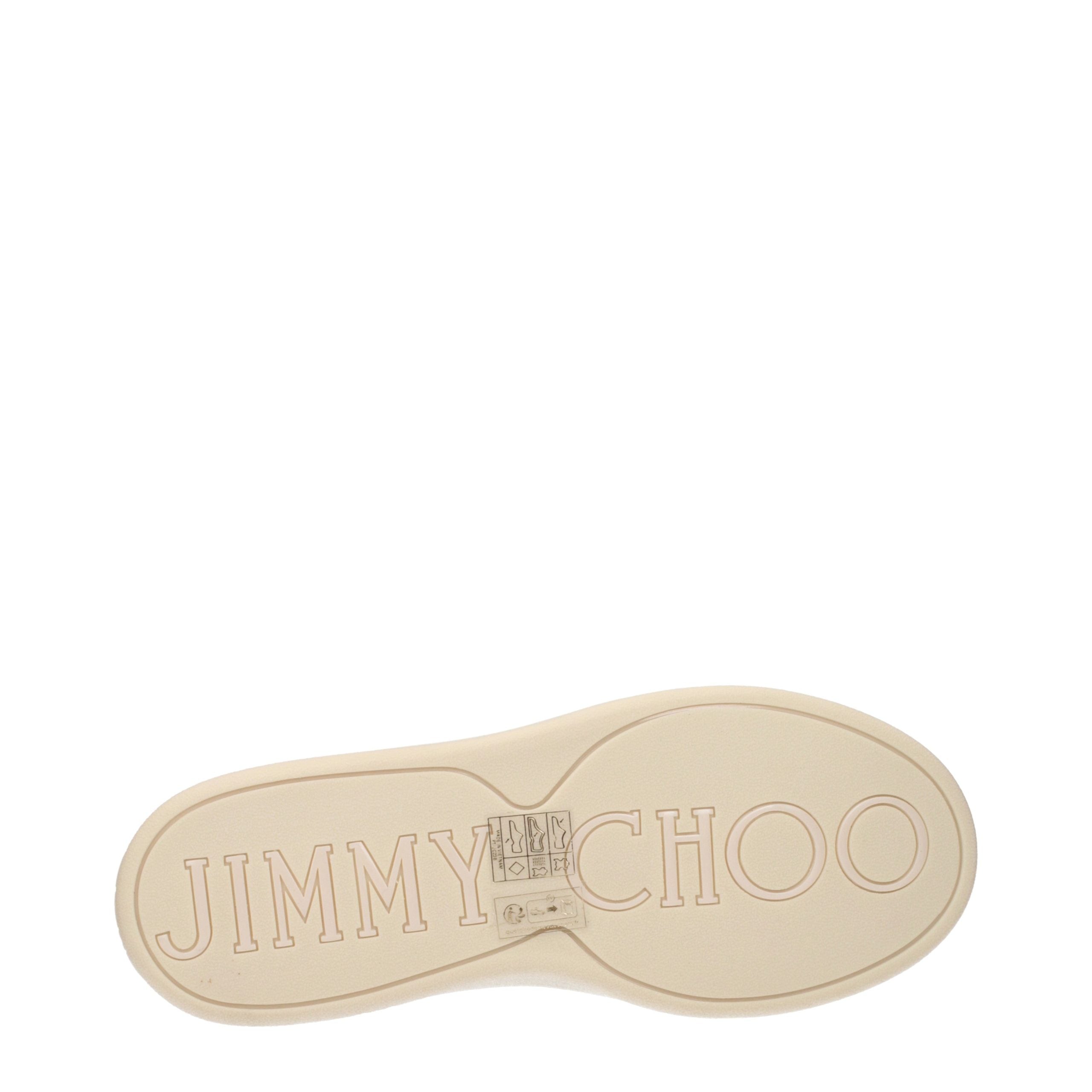 Jimmy Choo Beige Leather Sneakers