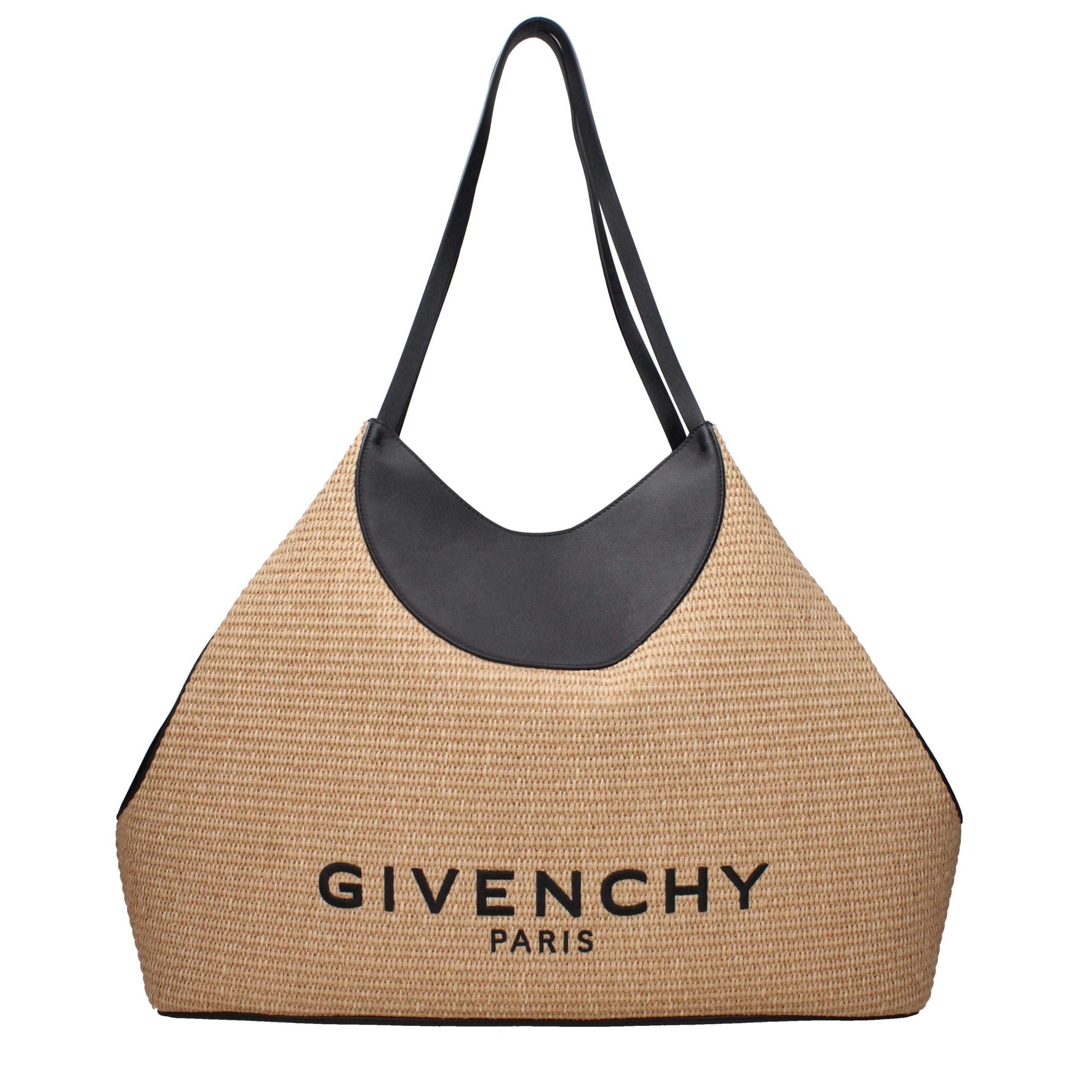 Givenchy Beige Raffia Shoulder Bags
