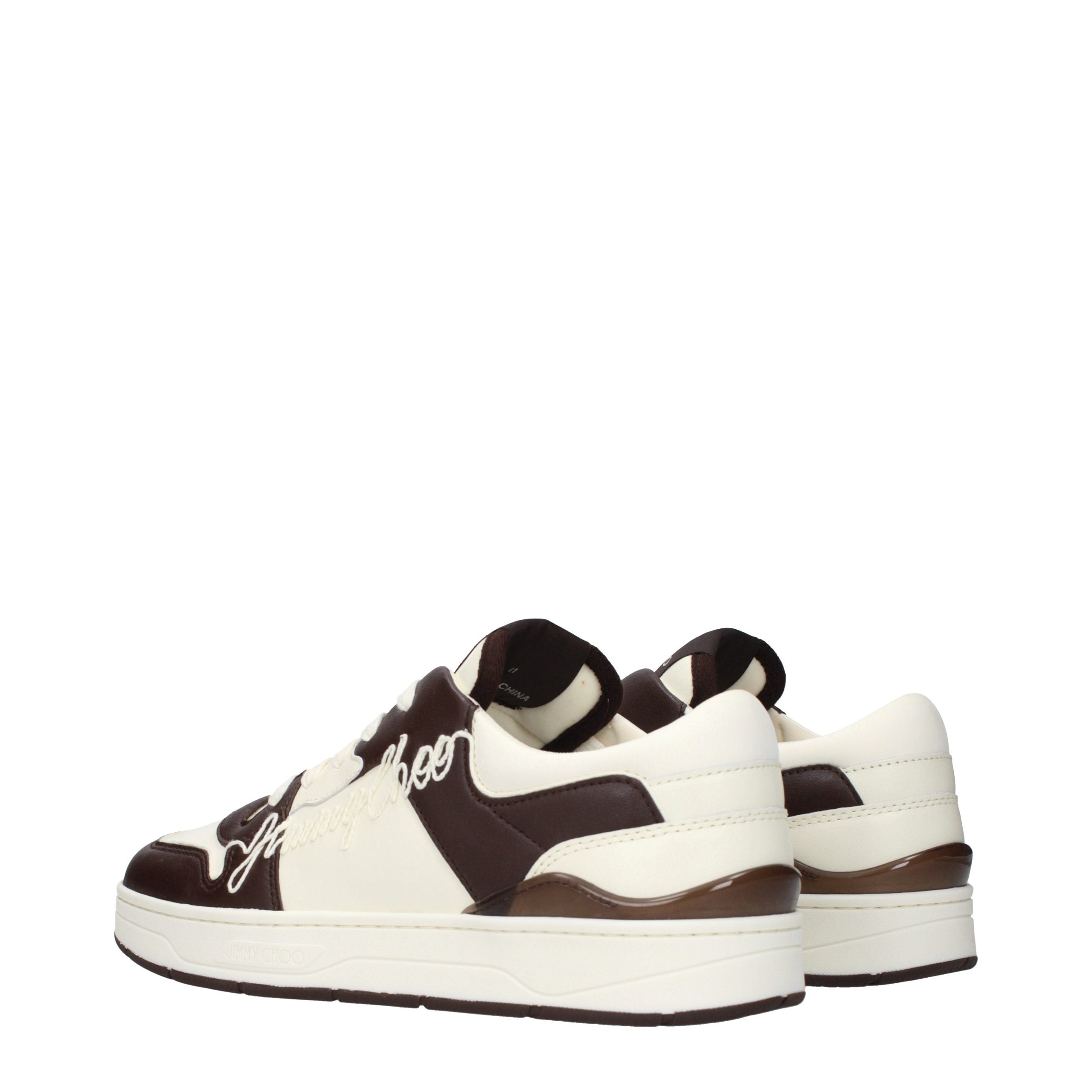 Jimmy Choo Beige Leather Sneakers