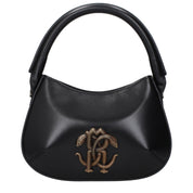 Roberto Cavalli Black Leather Handbag
