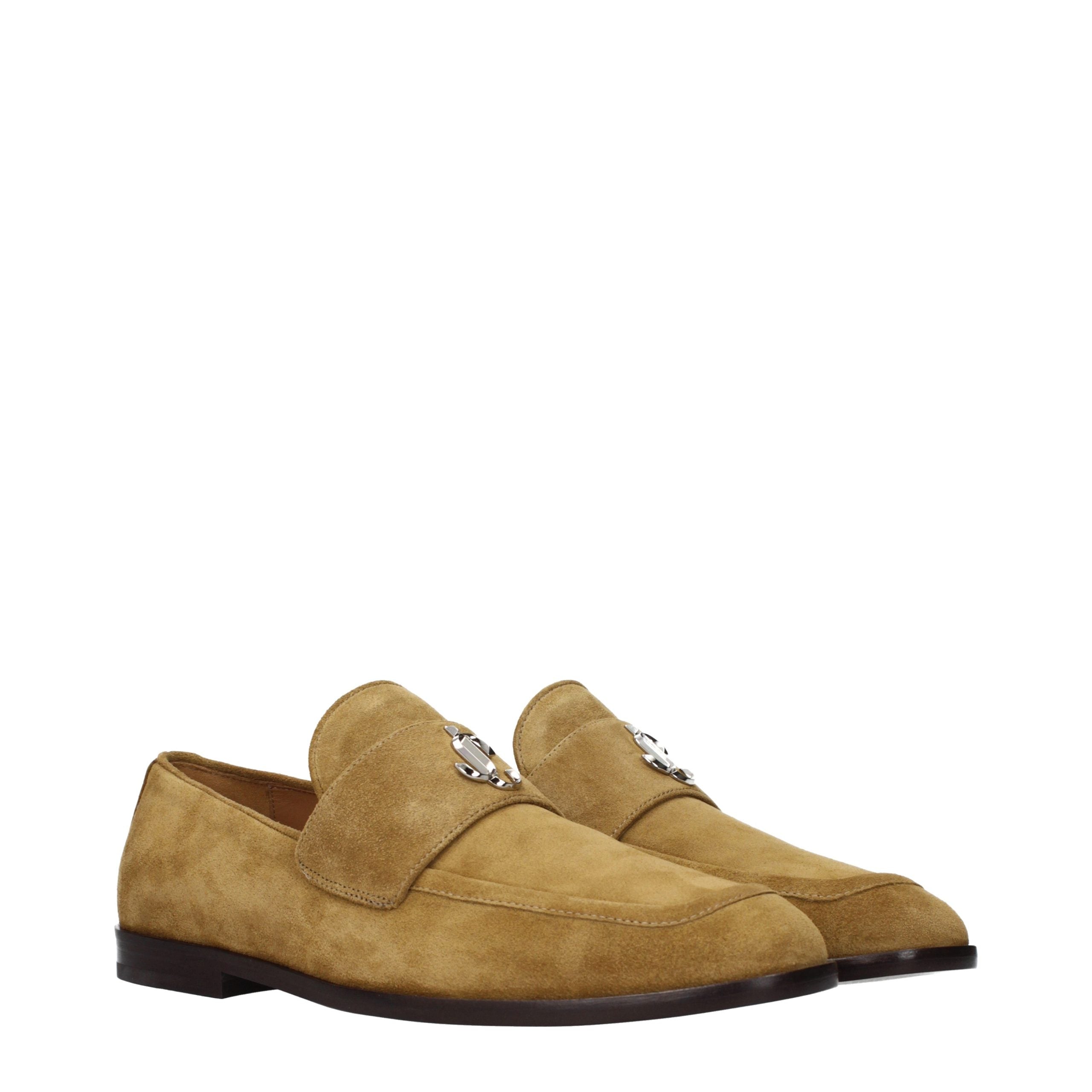Jimmy Choo Brown Suede Loafers