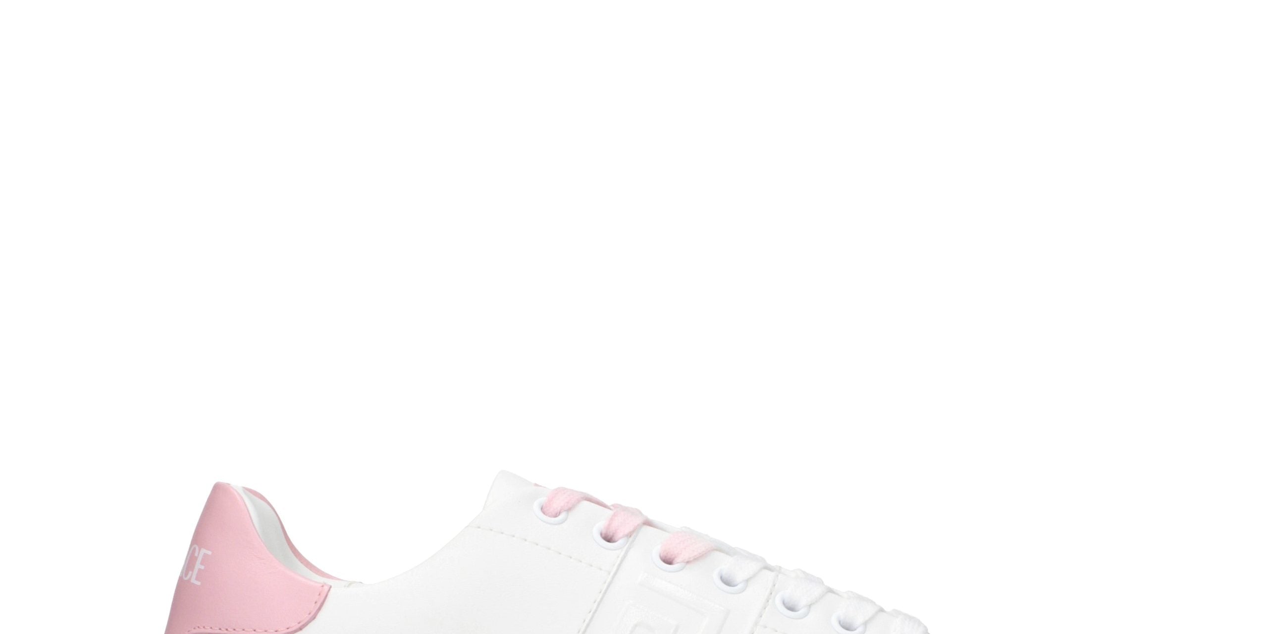 Versace White Leather Low Top Sneakers