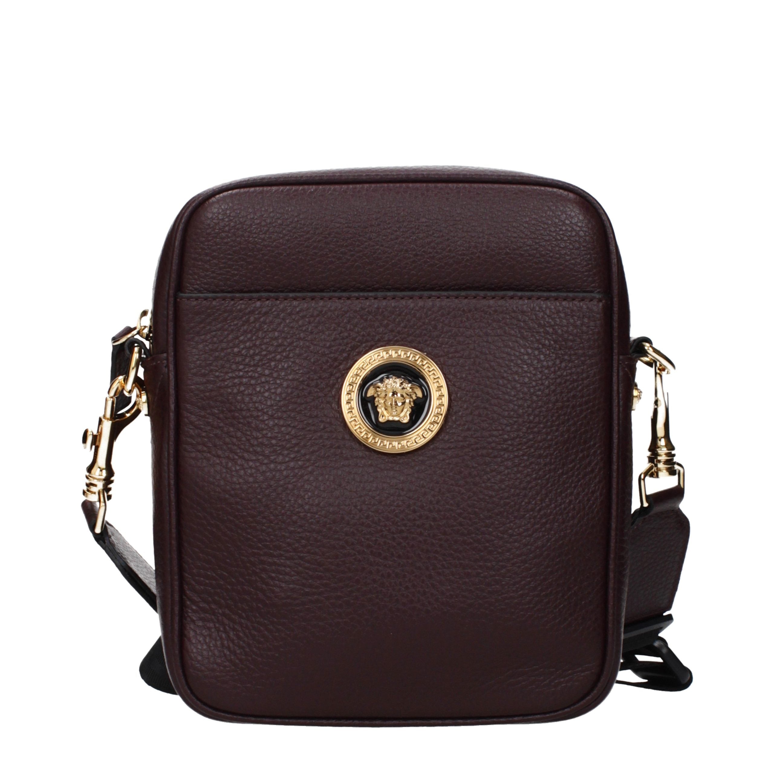 Versace Violet Leather Crossbody Bag