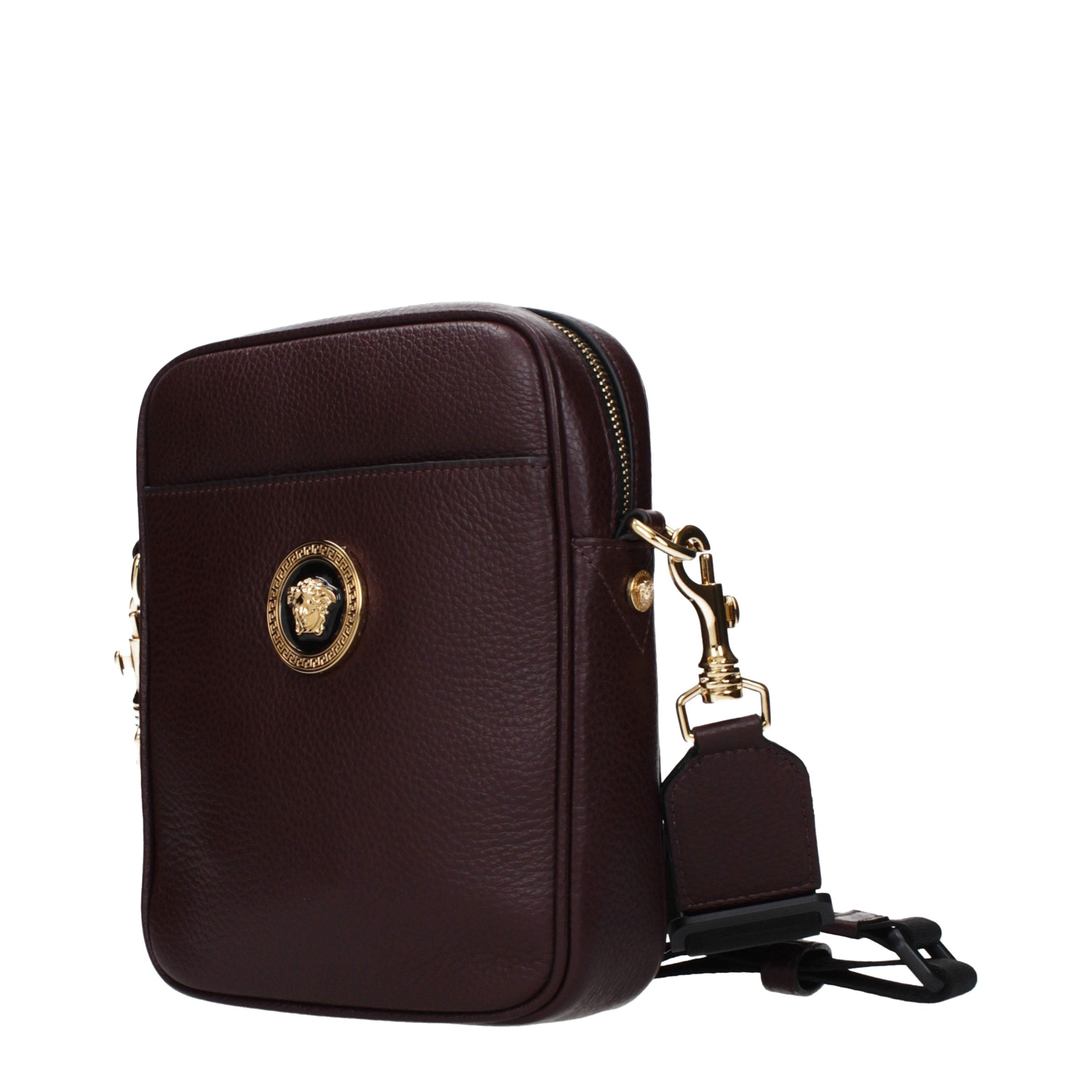 Versace Violet Leather Crossbody Bag