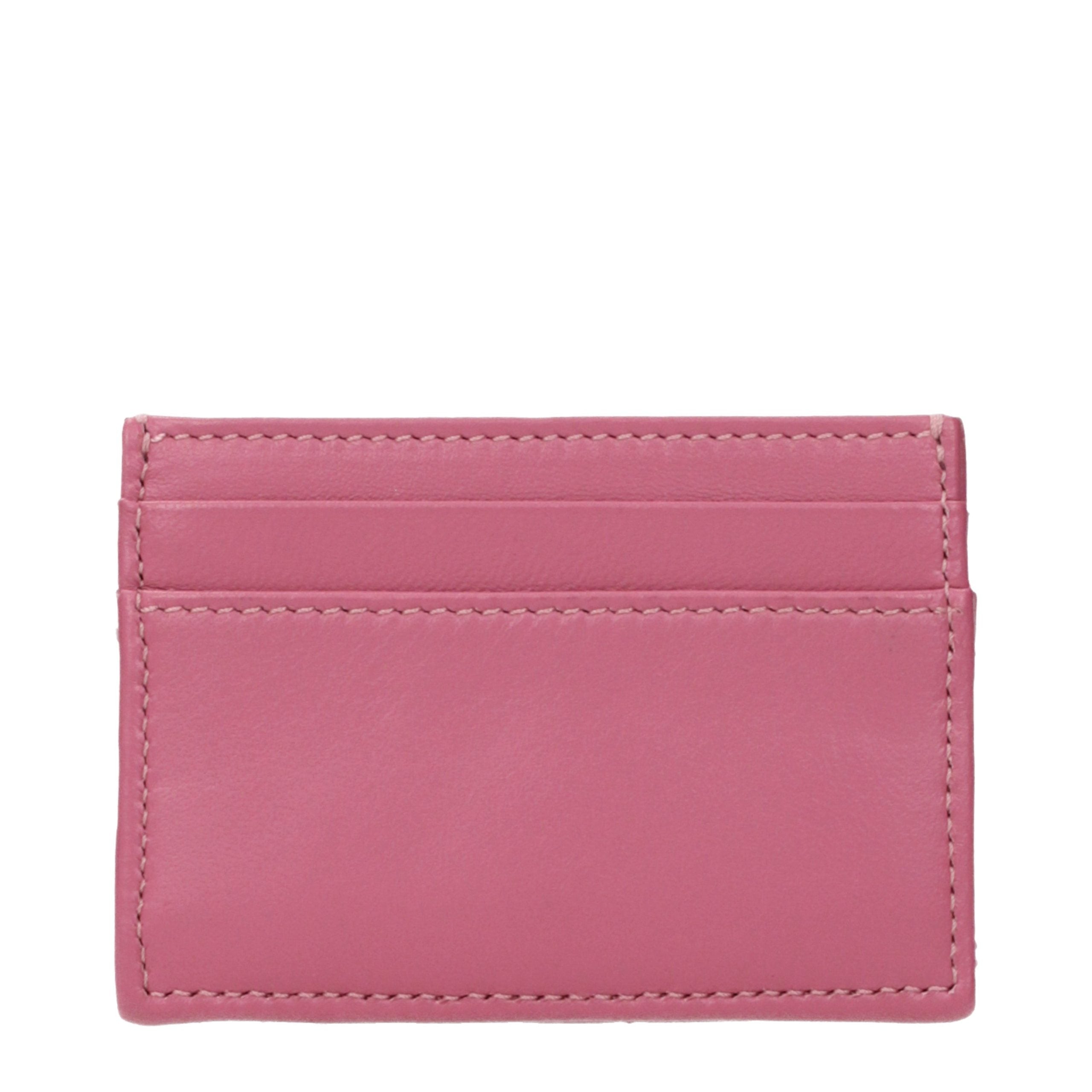 Versace Pink Leather Cardholder