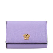 Versace Violet Leather Coin Purse