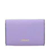 Versace Violet Leather Coin Purse