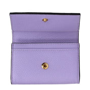 Versace Violet Leather Coin Purse