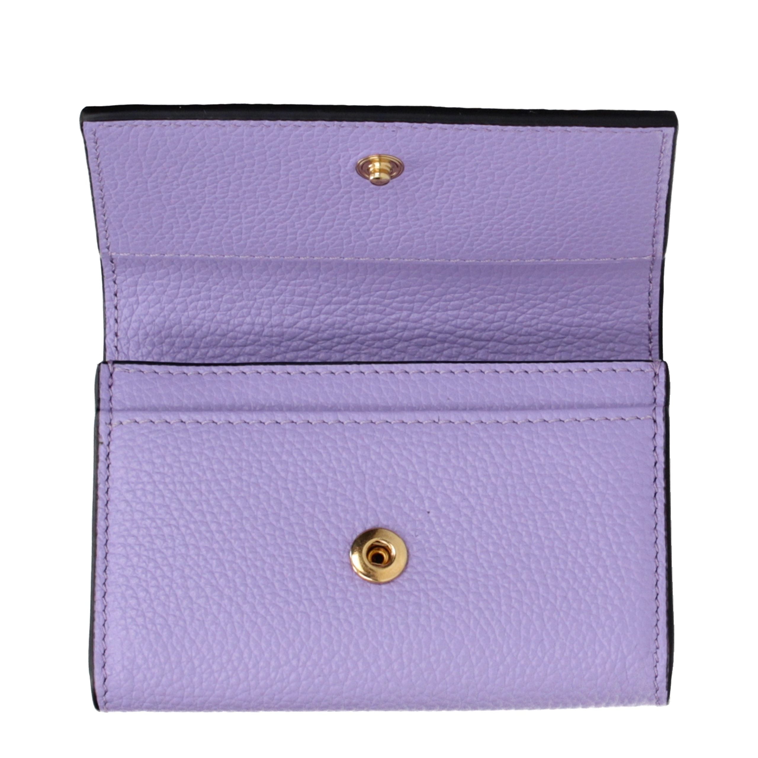 Versace Violet Leather Coin Purse