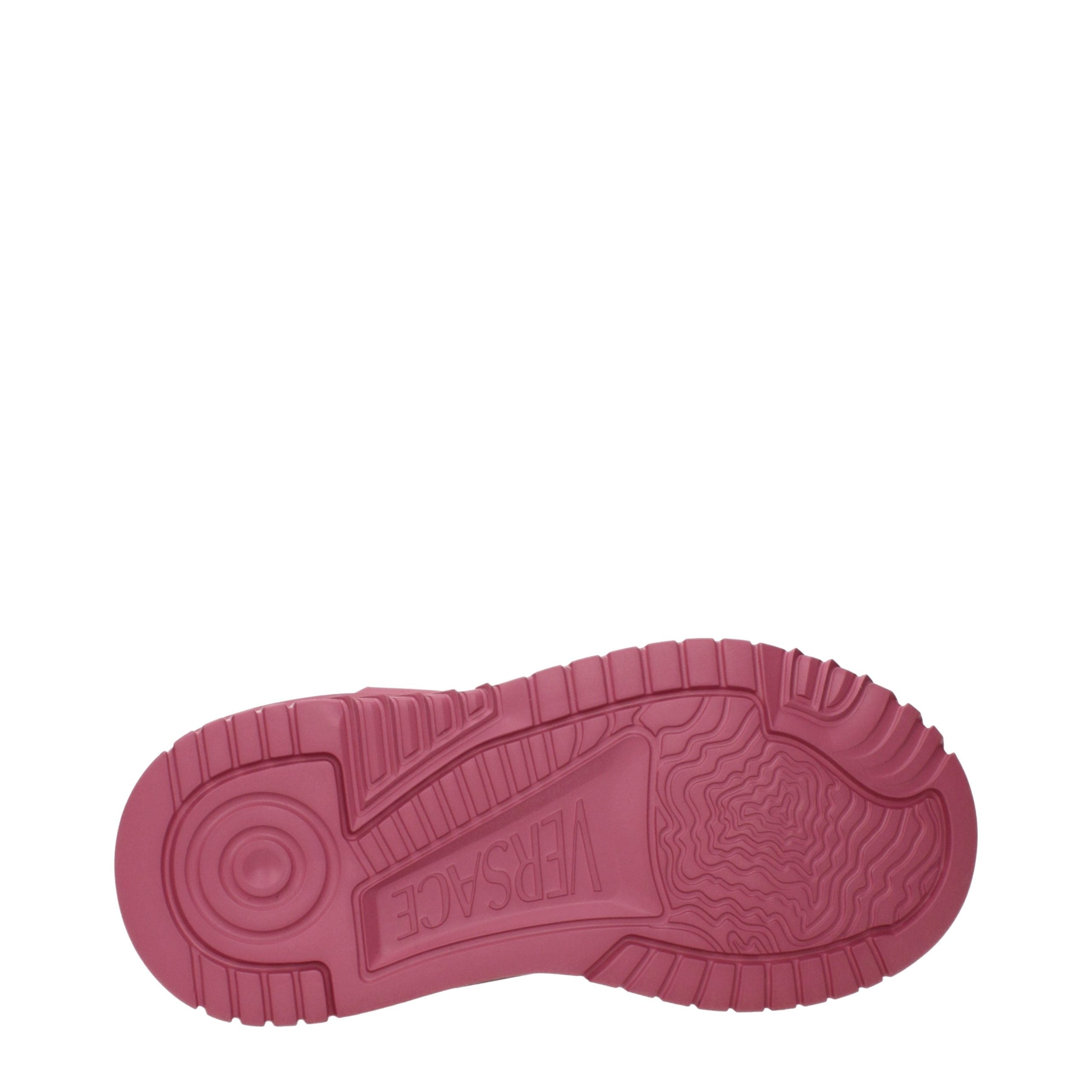 Versace Pink Leather Sneakers