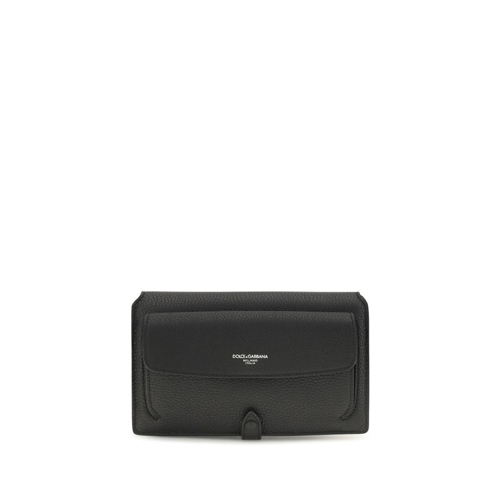 Dolce & Gabbana Black Calfskin Shoulder Bag