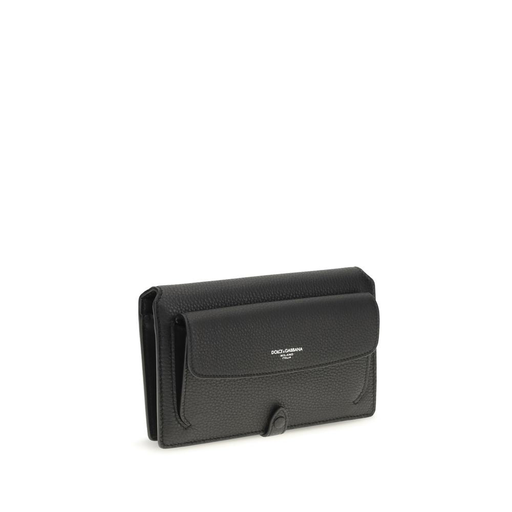 Dolce & Gabbana Black Calfskin Shoulder Bag