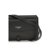 Dolce & Gabbana Black Calfskin Shoulder Bag