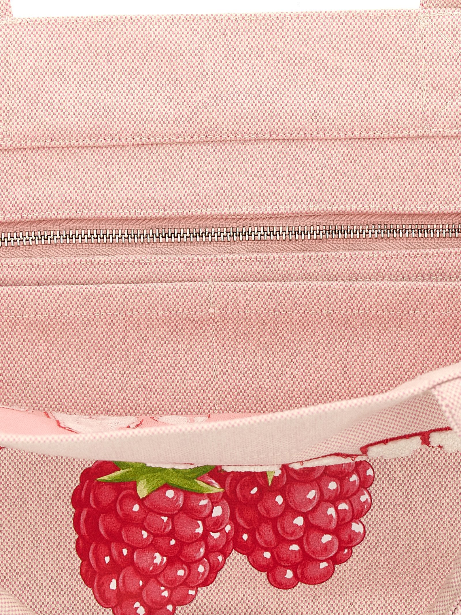 Ganni Pink Recycled Polyester Tote Bag