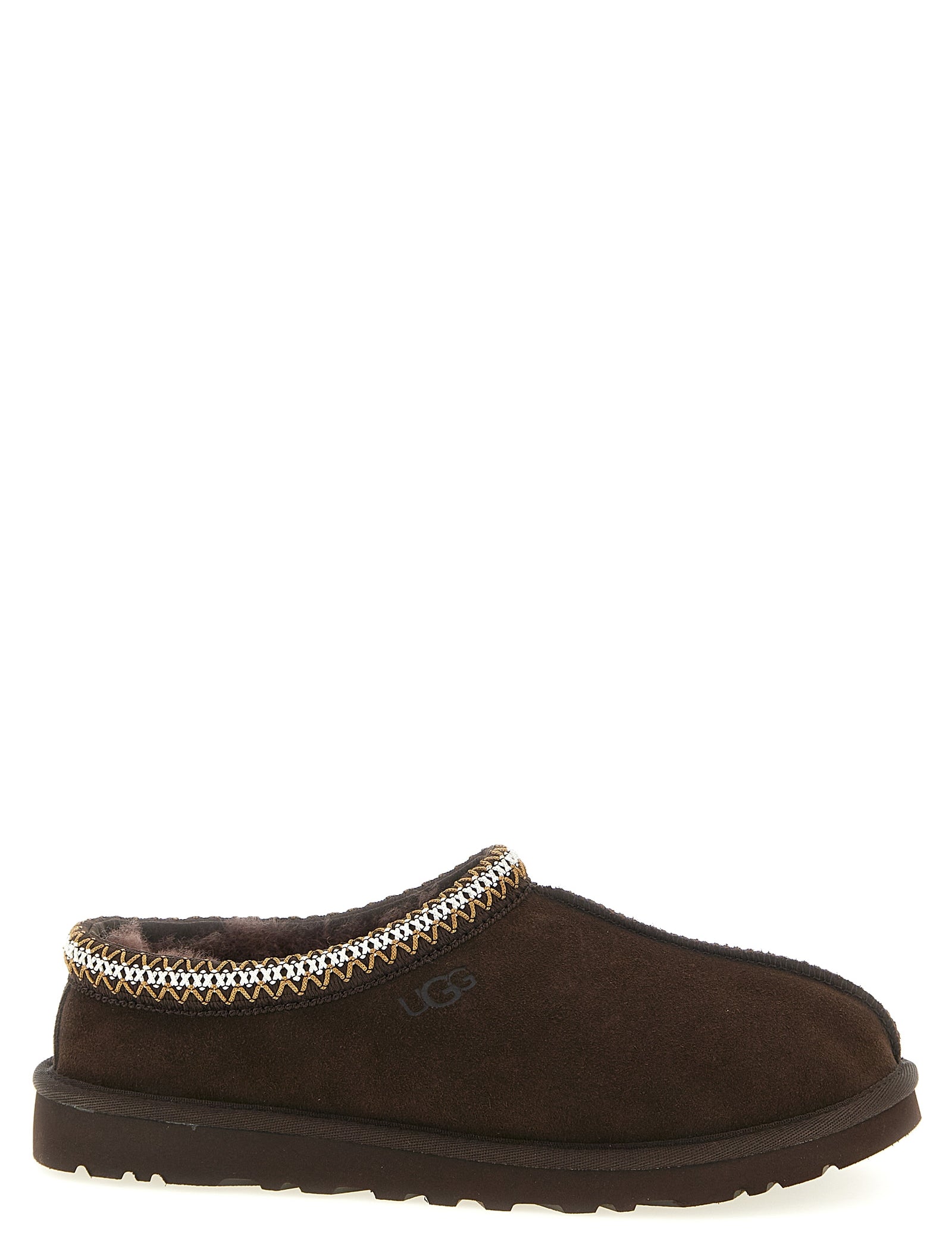 UGG Brown Leather Tasman II Sabots