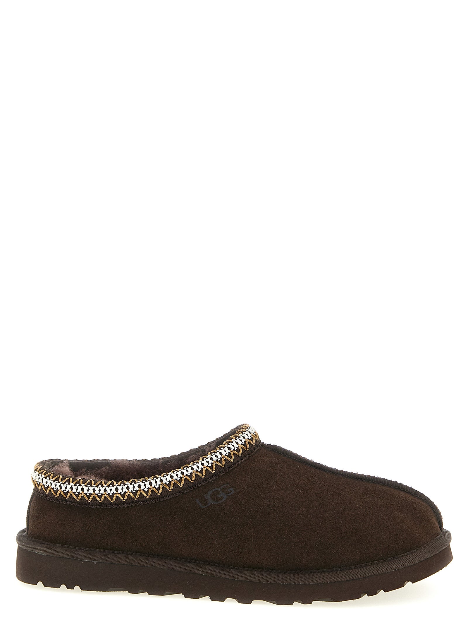 UGG Brown Leather Tasman II Sabots