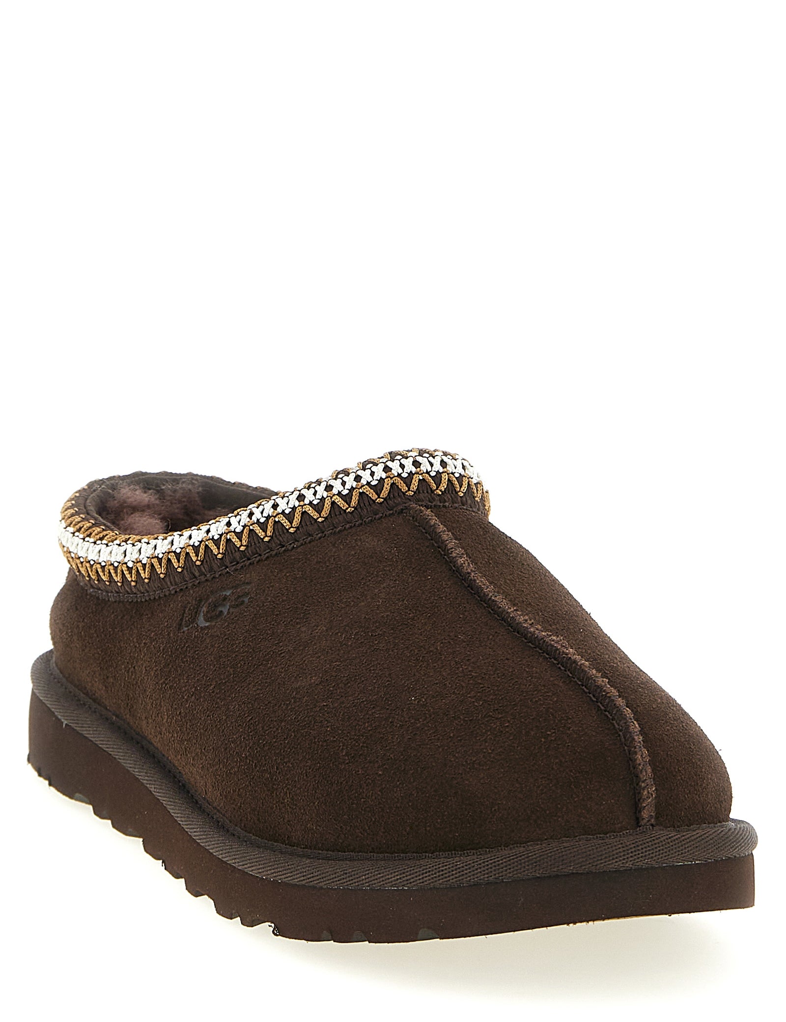 UGG Brown Leather Tasman II Sabots