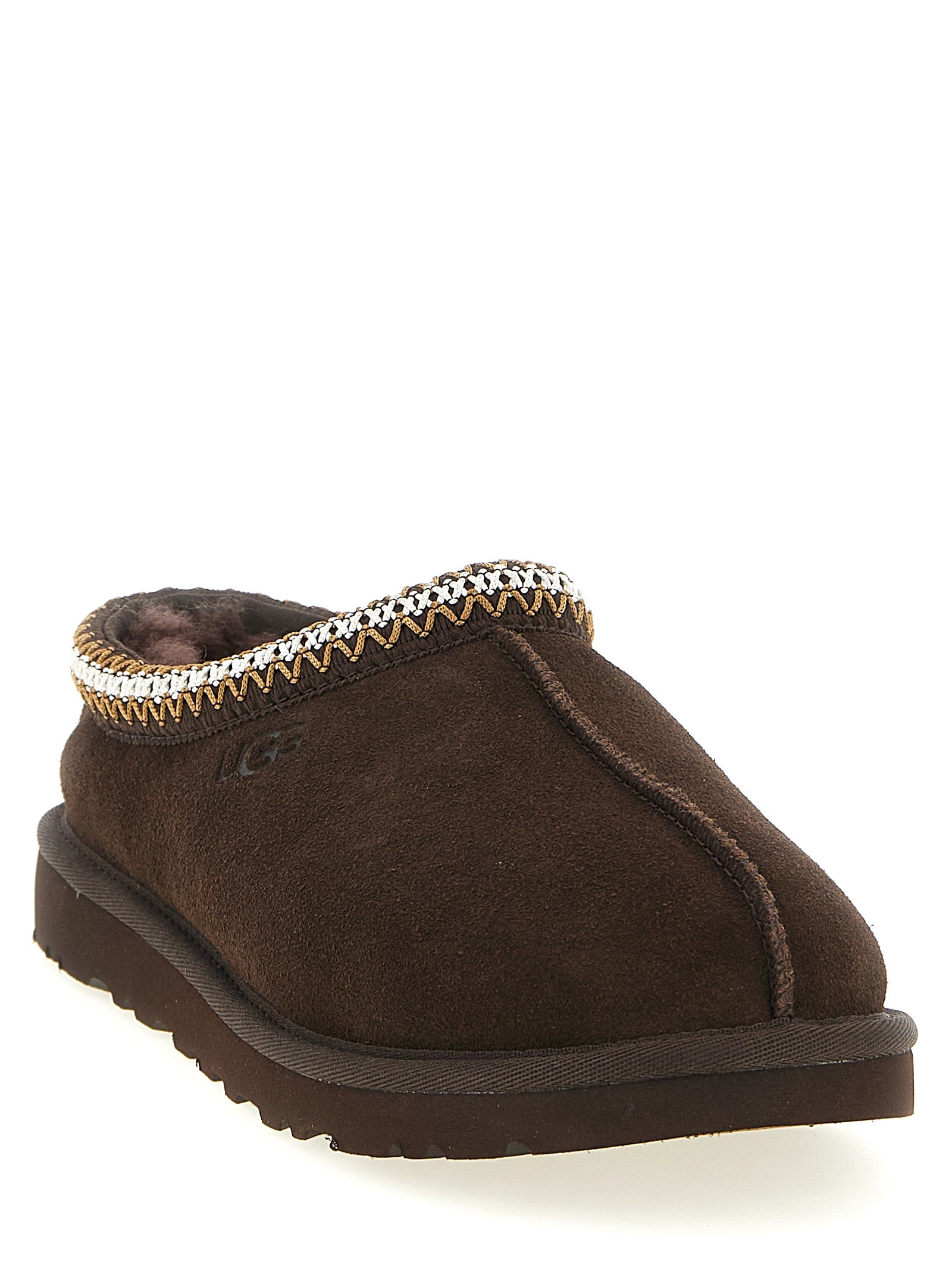 UGG Brown Leather Tasman II Sabots