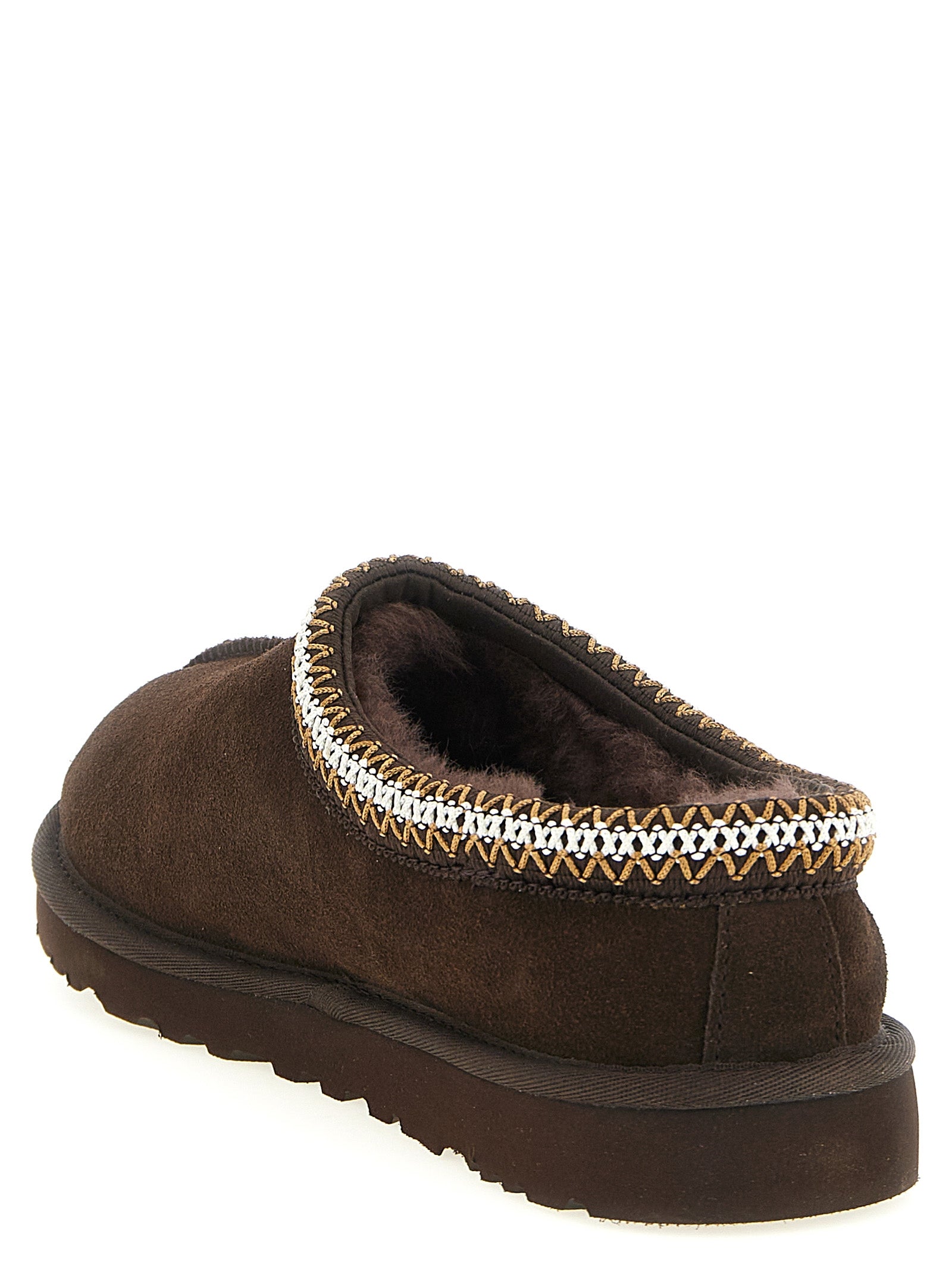 UGG Brown Leather Tasman II Sabots