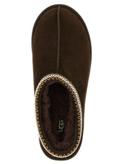 UGG Brown Leather Tasman II Sabots