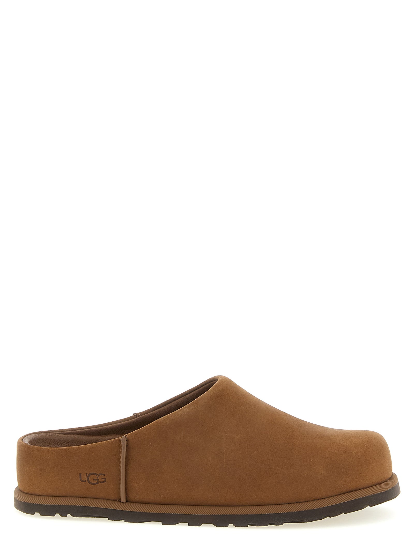 UGG Brown Leather Otzo Sabots
