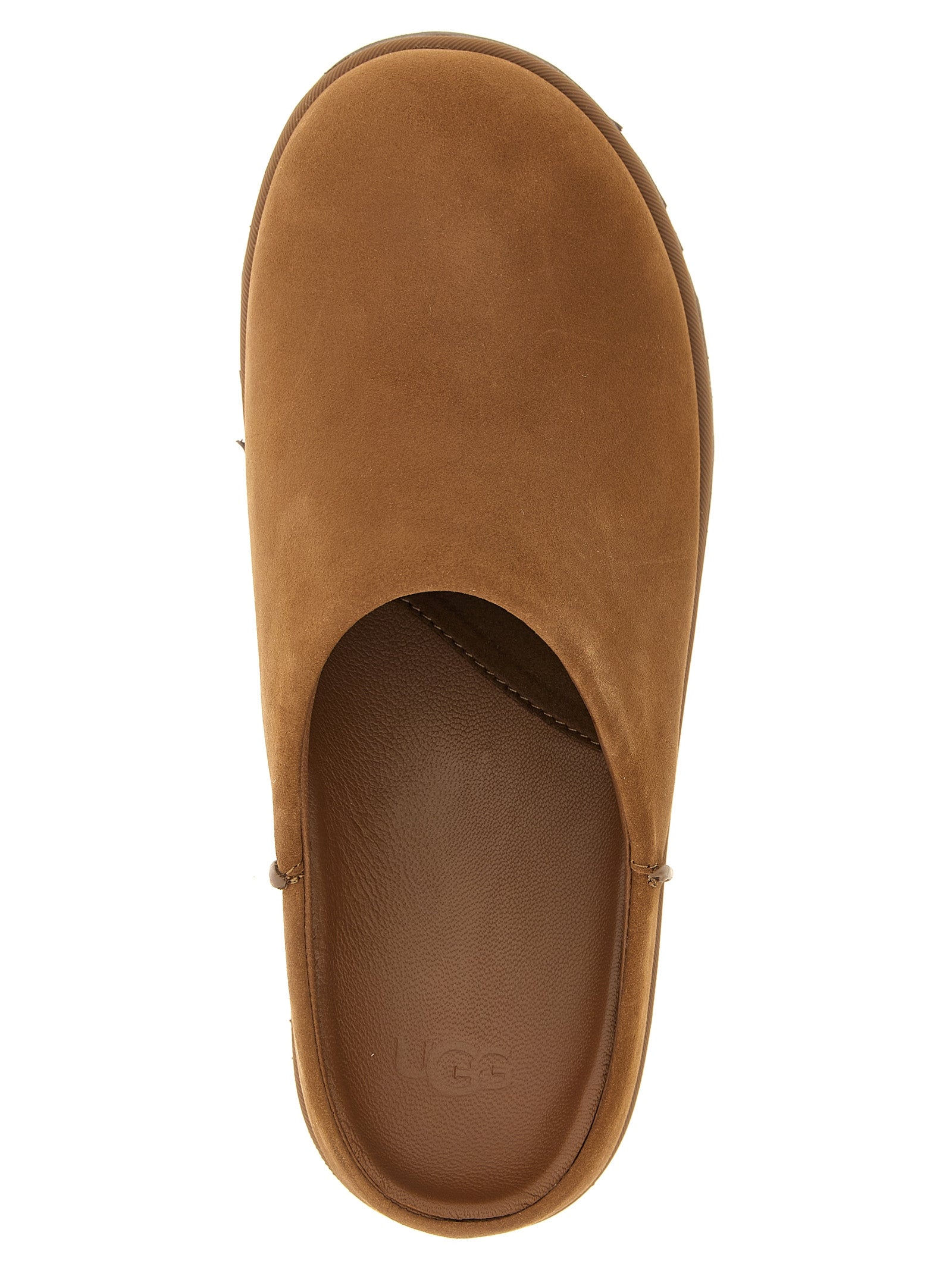 UGG Brown Leather Otzo Sabots