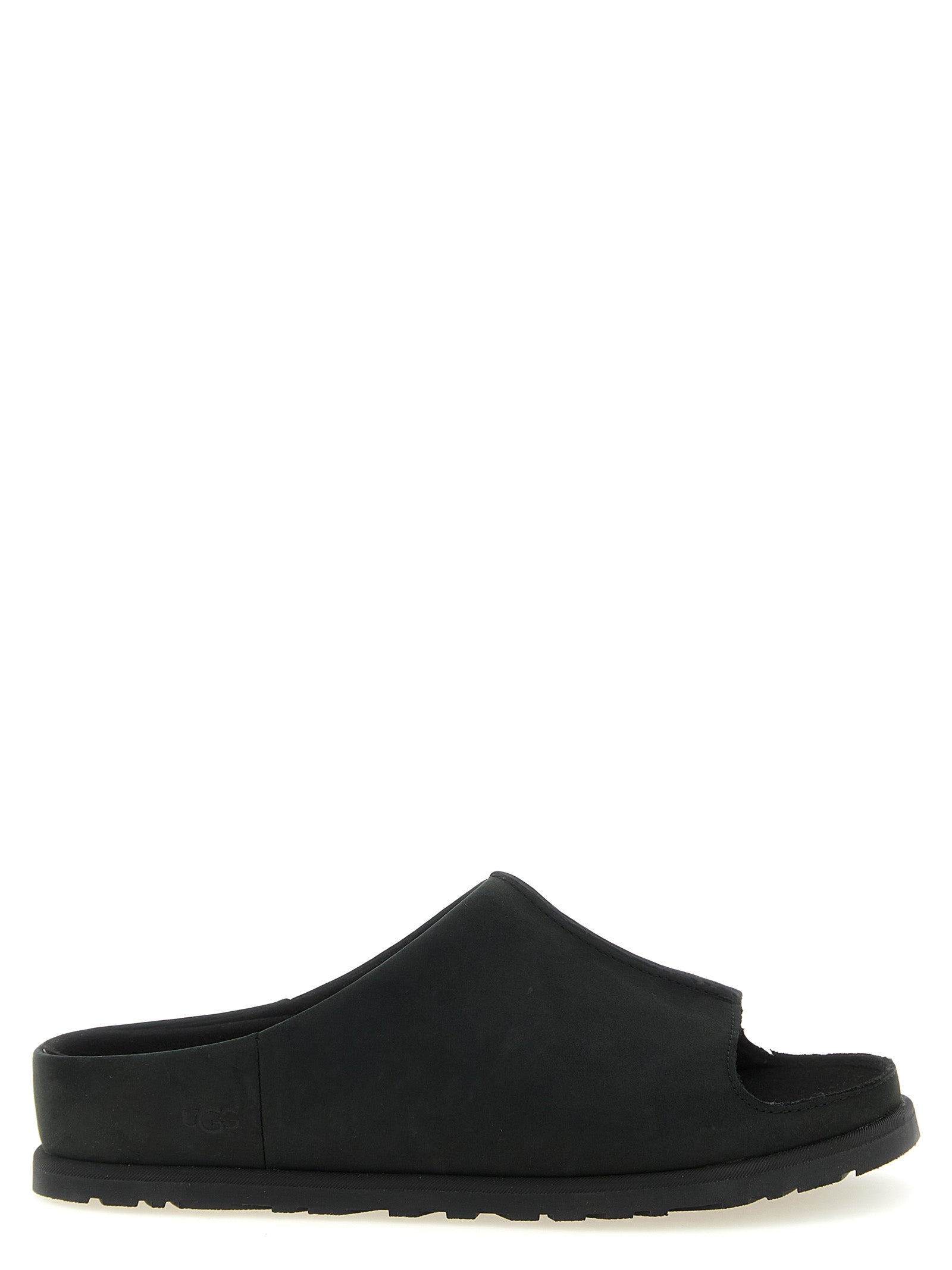 UGG Black Leather Slides