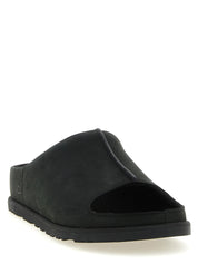 UGG Black Leather Slides