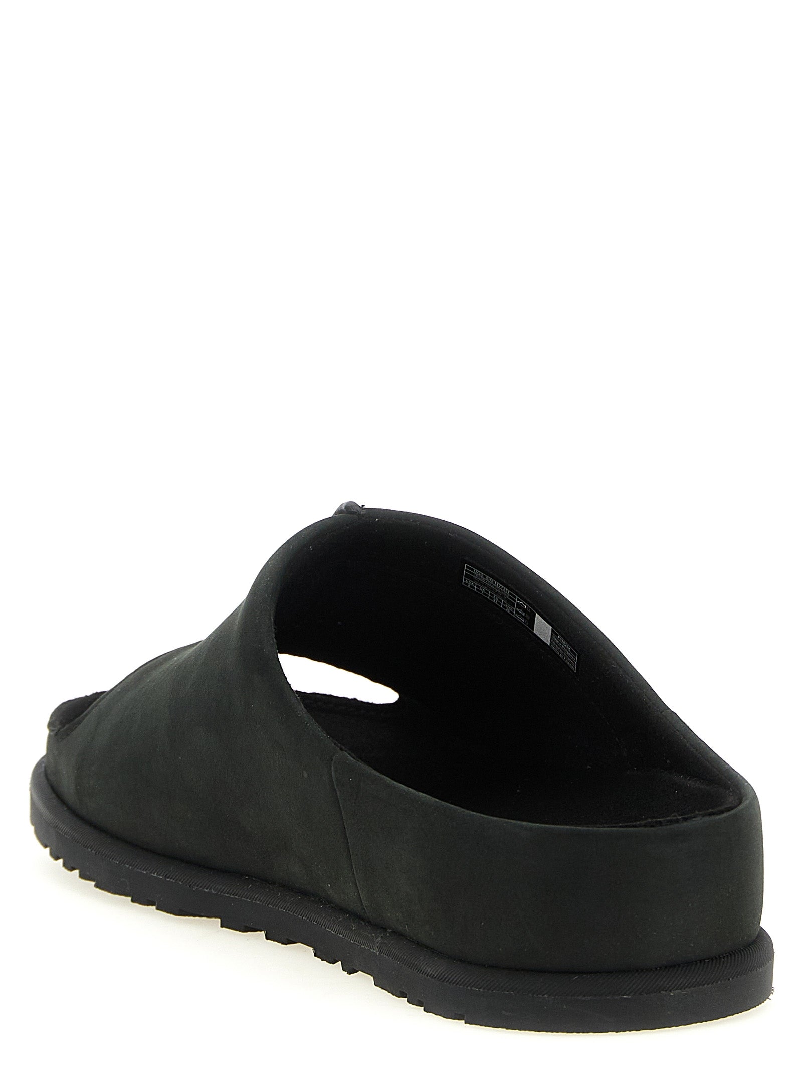 UGG Black Leather Slides
