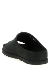 UGG Black Leather Slides