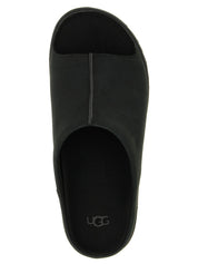 UGG Black Leather Slides