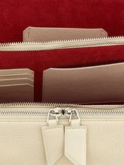 The Attico White Calfskin Shoulder Bag