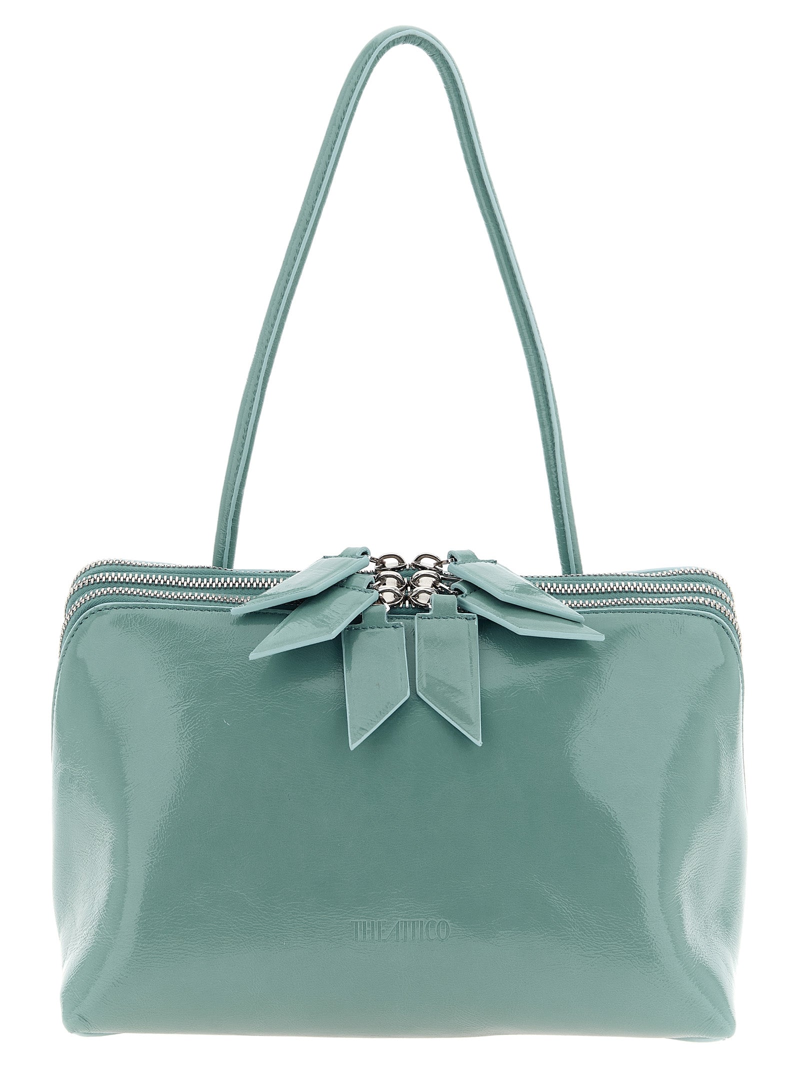 The Attico Light Blue Calfskin Shoulder Bag