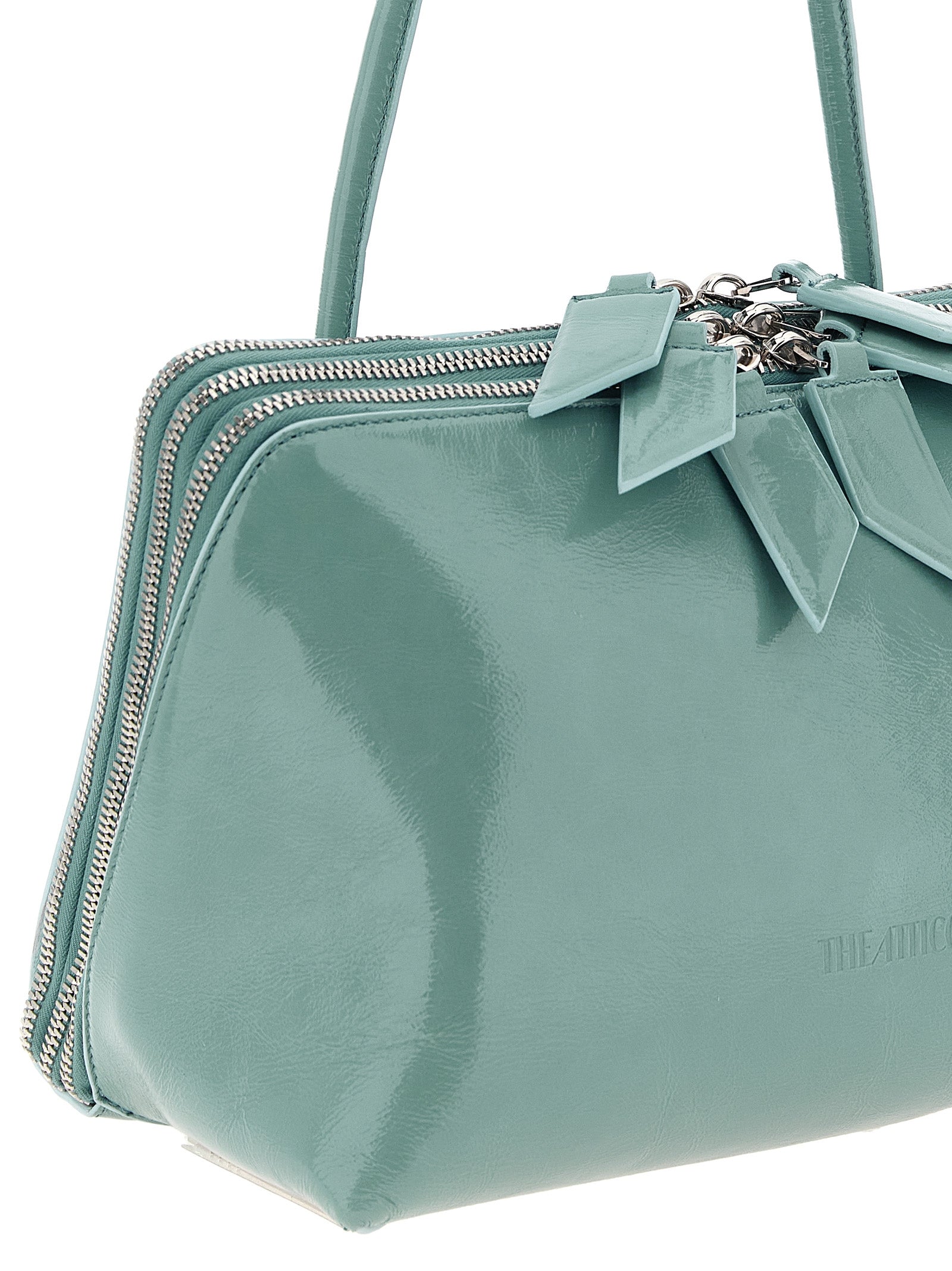 The Attico Light Blue Calfskin Shoulder Bag
