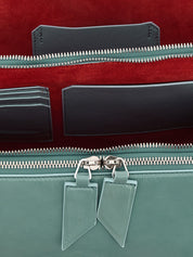 The Attico Light Blue Calfskin Shoulder Bag