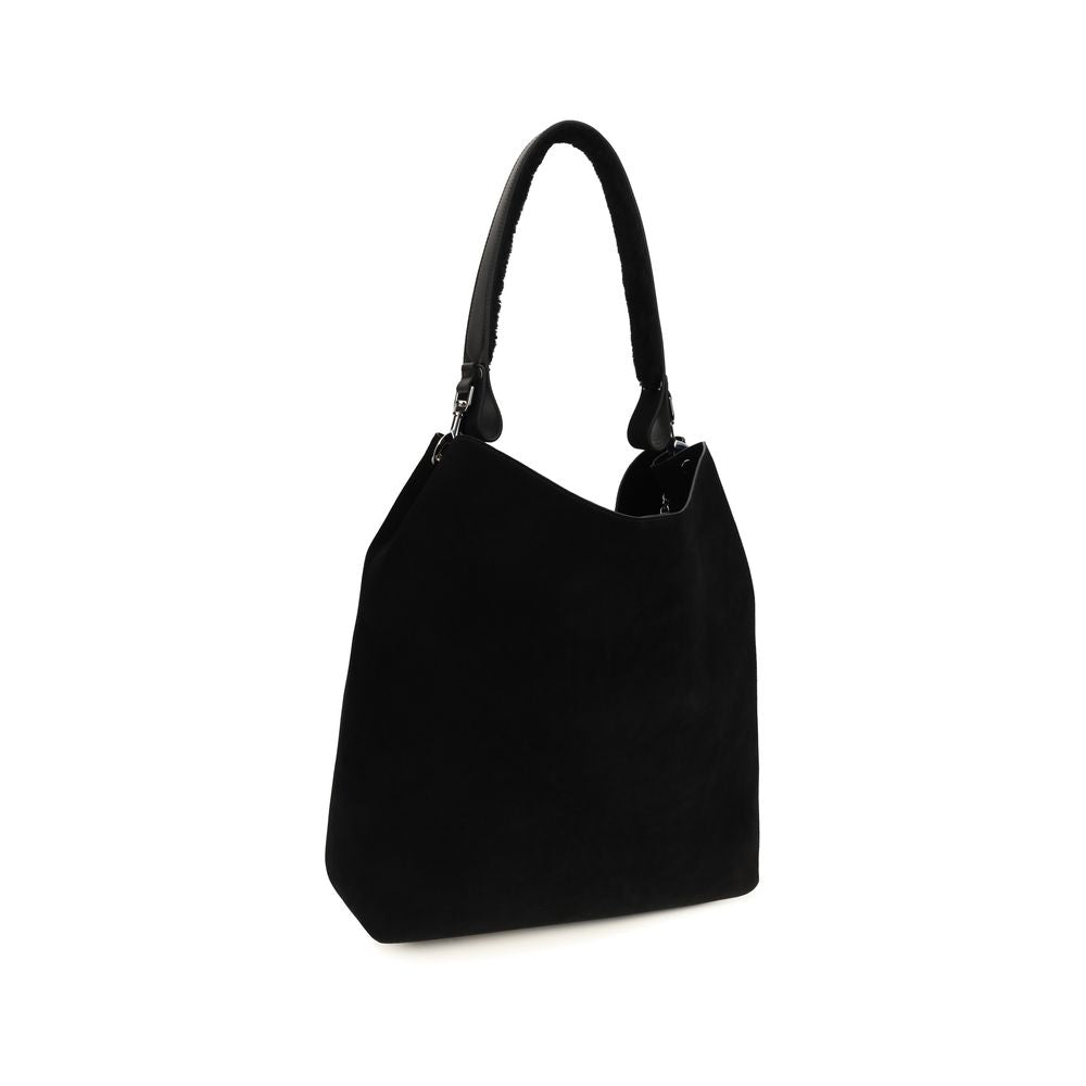 Vivienne Westwood Black Suede Shoulder Bag