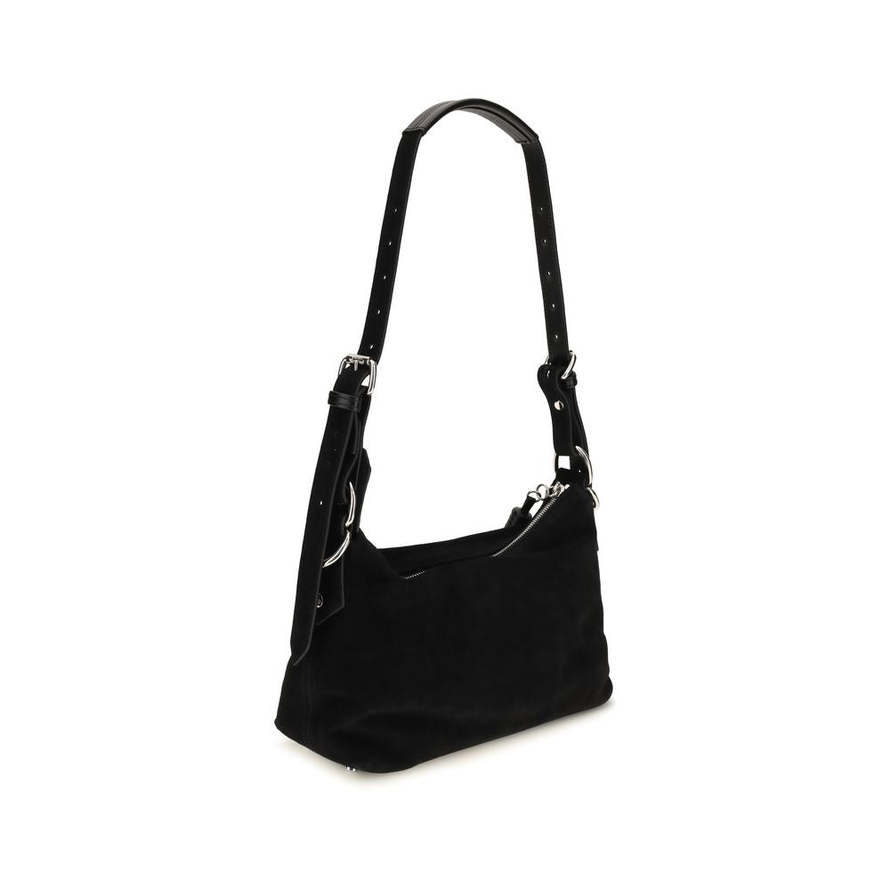Vivienne Westwood Black Suede Shoulder Bag