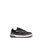 Palm Angels Black Calf Leather Low Top Sneakers