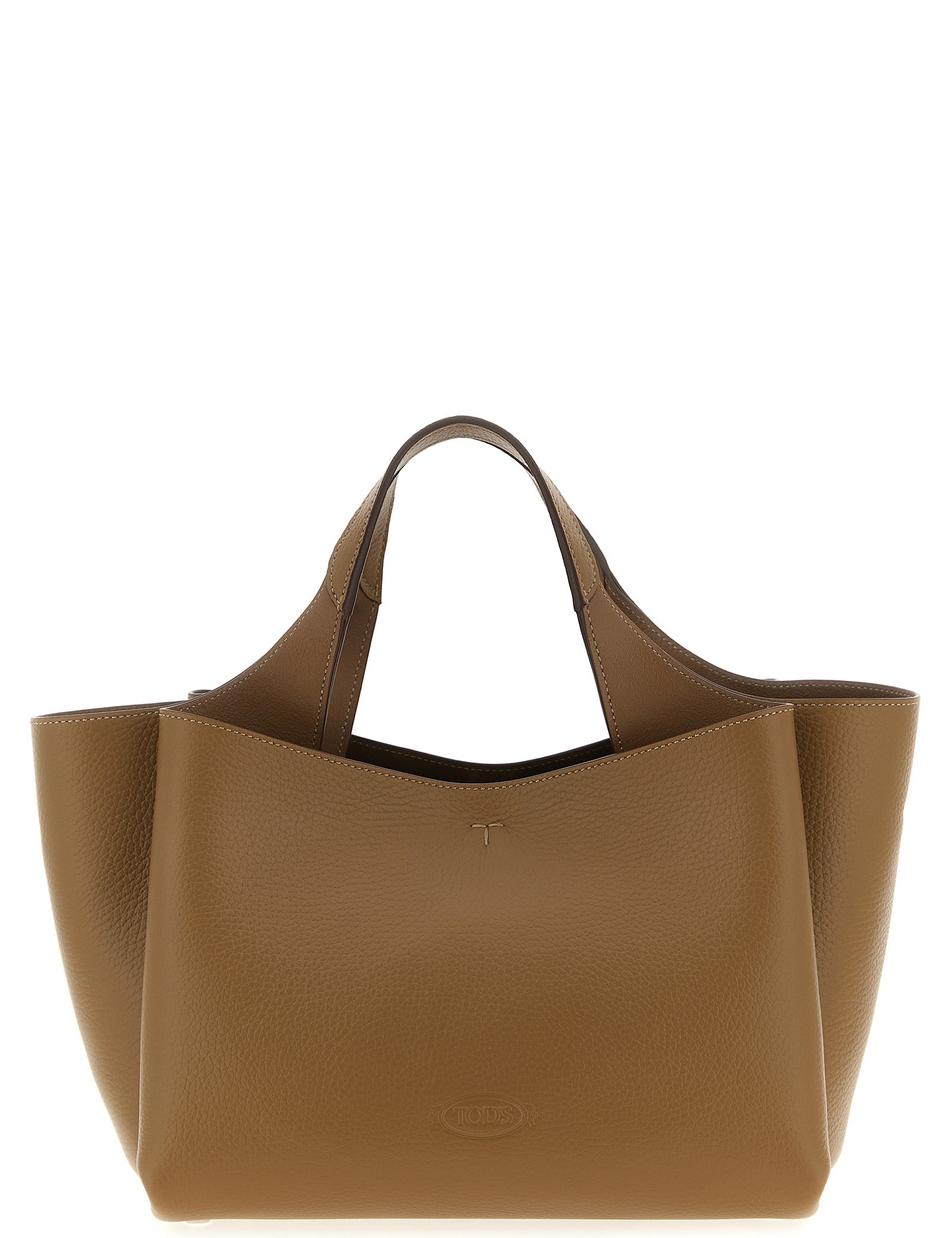 Tod's Brown Calfskin Handbag