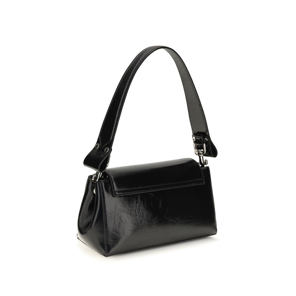 Vivienne Westwood Black Calf Leather Shoulder Bag
