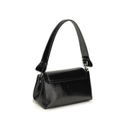 Vivienne Westwood Black Calf Leather Shoulder Bag