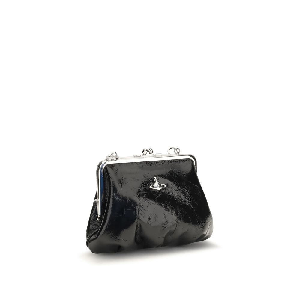 Vivienne Westwood Black Calf Leather Handbag